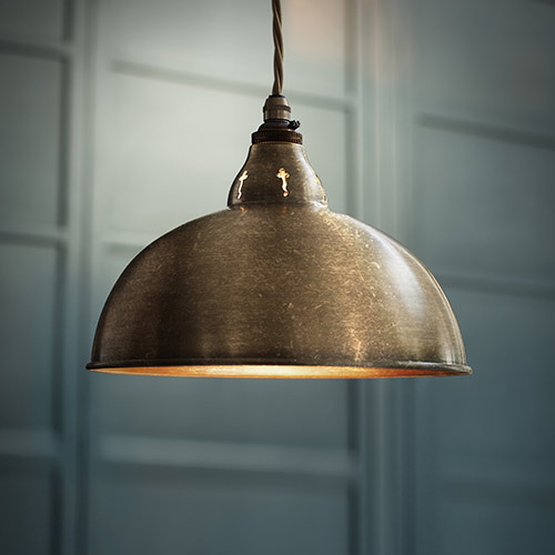 Butler Pendant Light in Antiqued Brass