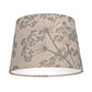 20cm Pendant Medium French Drum Shade in Duck Egg Cow Parsley, Reversed