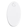 Priory Escutcheon Plate with Flap in Matt White