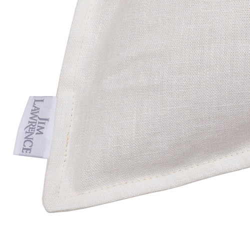 60cm Oxford Rectangular Cushion Cover in Off White Waterford Linen