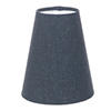 French Cone Candle Clip Shade in Indigo Blue Waterford Linen