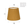 French Drum Candle Shade Ochre Waterford Linen