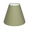 15cm Empire Shade in Pale Green Faux Silk 