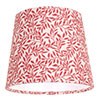 13cm Pendant French Drum Shade in Raspberry Spring Leaf