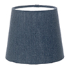 13cm French Drum Shade in Indigo Blue Waterford Linen