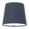 13cm Pendant French Drum Shade in Indigo Blue Waterford Linen