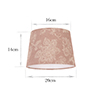 20cm Pendant Medium French Drum Shade in Dusky Pink Cavendish