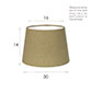 20cm Medium French Drum Shade in Sage Waterford Linen