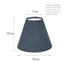 Empire Candle Clip Shade in Indigo Blue Waterford Linen