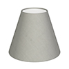 Empire Candle Clip Shade in Soft Grey Waterford Linen