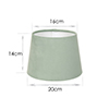 20cm Medium French Drum Shade in Duck Egg Hunstanton Velvet