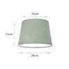 20cm Pendant Medium French Drum Shade in Duck Egg Hunstanton Velvet