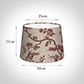 30cm Medium French Drum Shade in Red Isabelle Linen