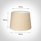 50cm Medium French Drum Shade in Buttermilk Silk