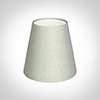 Tapered Candle Shade in Grey Faux Silk