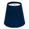 Tapered Candle Clip Shade in Navy Blue Hunstanton Velvet 