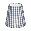 Tapered Candle Shade in Blue Longford Gingham