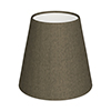 Tapered Candle Shade in Bronze Brown Silk