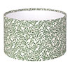 20cm Wide Cylinder Shade in Rich Green Spring Leaf