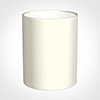 16cm Medium Cylinder Shade in Pearl Faux Silk