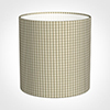 25cm Medium Cylinder Shade in Natural Longford Gingham