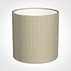 30cm Medium Cylinder Shade in Natural Longford Gingham