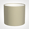 35cm Medium Cylinder Shade in Natural Longford Gingham