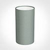 13cm Narrow Cylinder Shade in Aquamarine Faux Silk