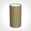 13cm Narrow Cylinder Shade in Dull Gold Faux Silk