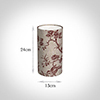 13cm Narrow Cylinder Shade in Red Isabelle