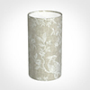 13cm Narrow Cylinder Shade in White Isabelle