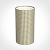 13cm Narrow Cylinder Shade in Natural Longford Gingham