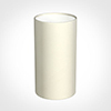 13cm Narrow Cylinder Shade in Cream Satin