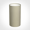 13cm Narrow Cylinder Shade in Pale Smoke Satin