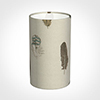 15cm Narrow Cylinder Shade in Stone Featherdown