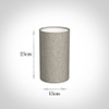 15cm Narrow Cylinder in Limestone Herringbone Lovat Tweed