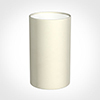 15cm Narrow Cylinder Shade in Cream Satin