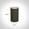 15cm Narrow Cylinder Shade in Laurel Satin