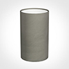 15cm Narrow Cylinder Shade in Pewter Satin