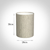 20cm Narrow Cylinder Shade in Natural Isabelle