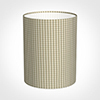 20cm Narrow Cylinder Shade in Natural Longford Gingham