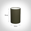 25cm Narrow Cylinder Shade in Laurel Satin