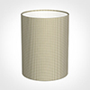 30cm Narrow Cylinder Shade in Natural Longford Gingham