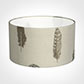 25cm Wide Cylinder Shade in Stone Featherdown