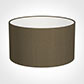 25cm Wide Cylinder Shade in Bronze Faux Silk