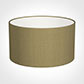 25cm Wide Cylinder Shade in Dull Gold Faux Silk