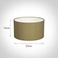 25cm Wide Cylinder Shade in Dull Gold Faux Silk