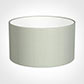 25cm Wide Cylinder Shade in Soft Grey Faux Silk