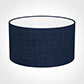 25cm Wide Cylinder Shade in Navy Blue Hunstanton Velvet