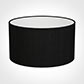 25cm Wide Cylinder Shade in Black Silk